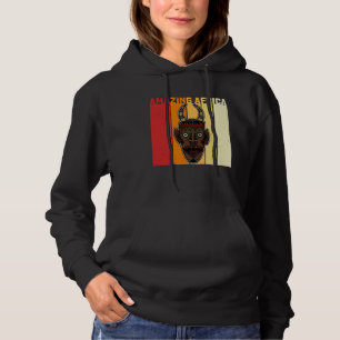Africa Mask African Afro History Reggae Melanin  1 Hoodie