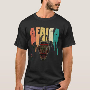 Africa Mask African Afro History Reggae Melanin  1 T-Shirt