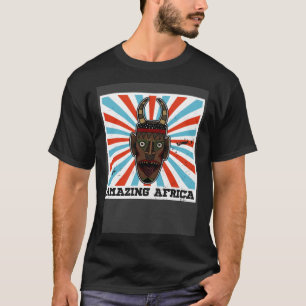 Africa Mask African Afro History Reggae Melanin  3 T-Shirt