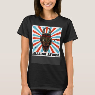 Africa Mask African Afro History Reggae Melanin  3 T-Shirt