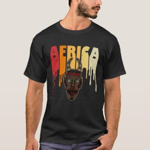 Africa Mask African Afro History Reggae Melanin  9 T-Shirt