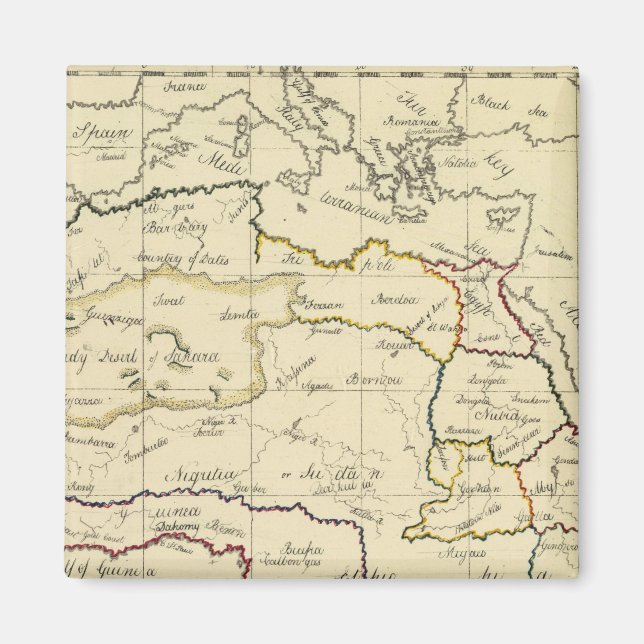 Africa, Mediterranean Magnet (Front)