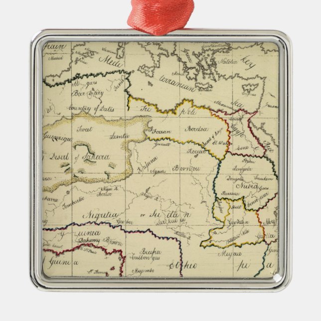 Africa, Mediterranean Metal Tree Decoration (Front)