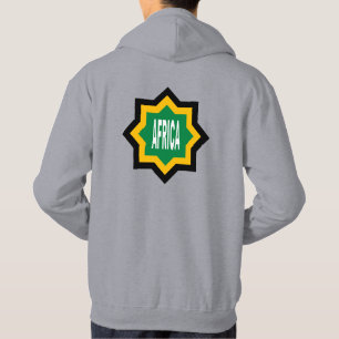 AFRICA men's gray hat sweat Hoodie