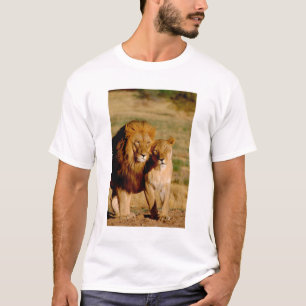 Africa, Namibia, Okonjima. Lion & lioness T-Shirt