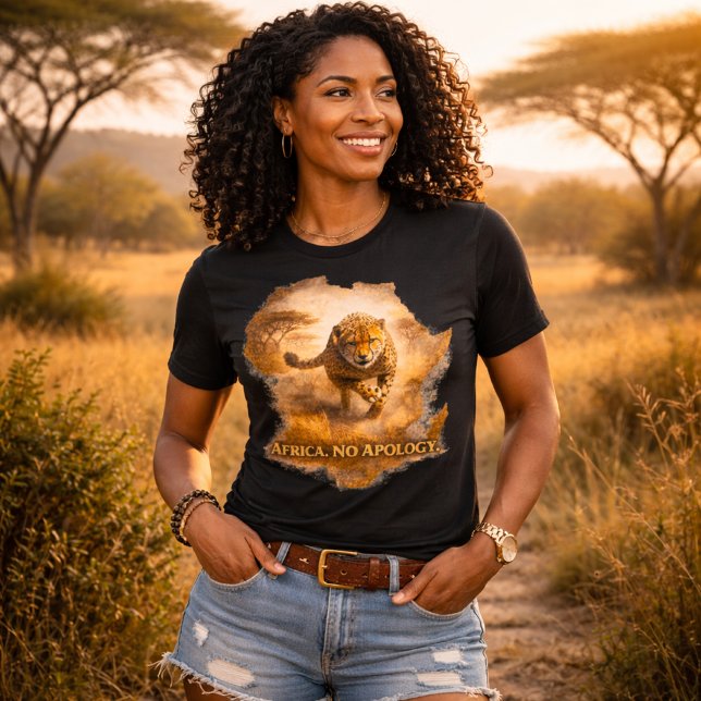 Africa No Apology. Cheetah | Africa Pride Wildlife Tri-Blend Shirt (Creator Uploaded)