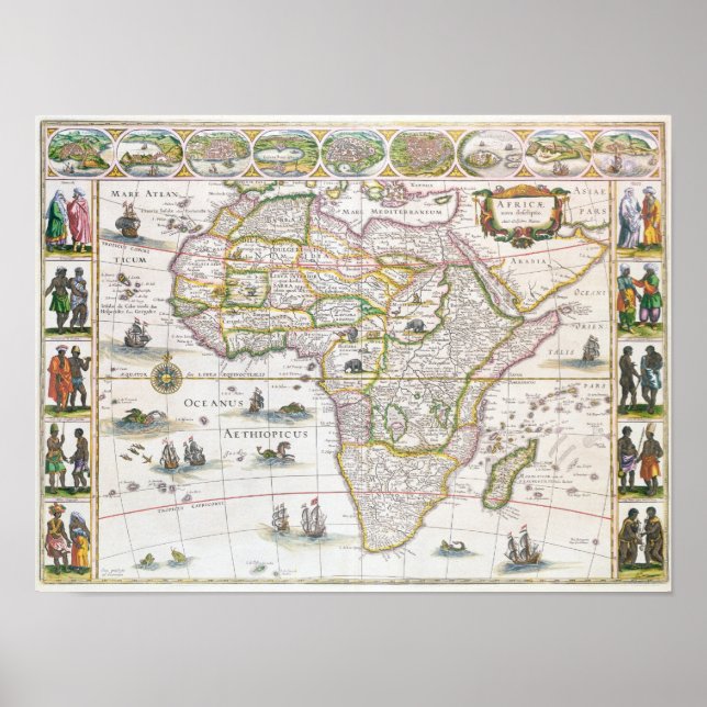 Africa Nova, c.1617 Poster (Front)