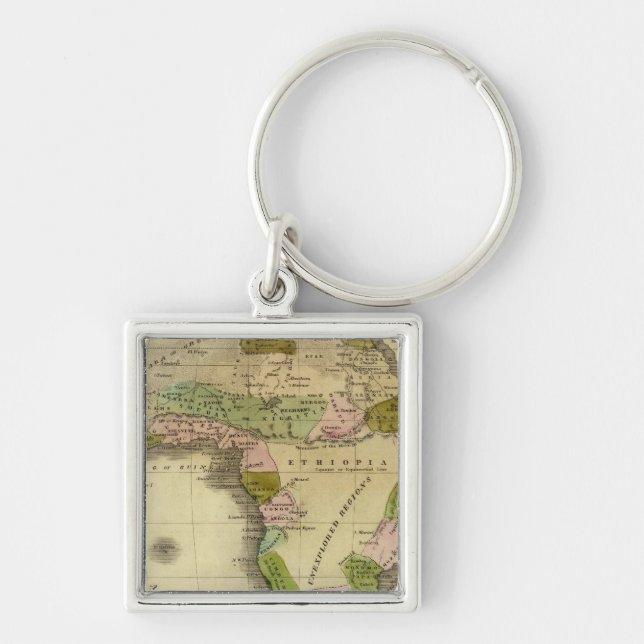 Africa Olney Map Key Ring (Front)