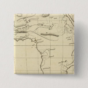 Africa outline 15 cm square badge
