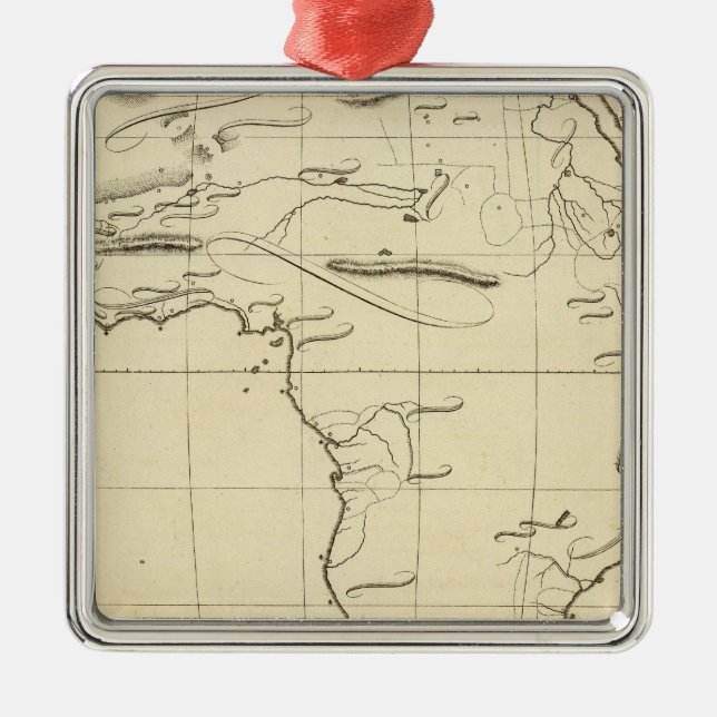 Africa outline metal tree decoration (Front)
