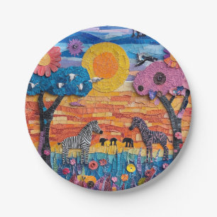 Africa Paper Plate