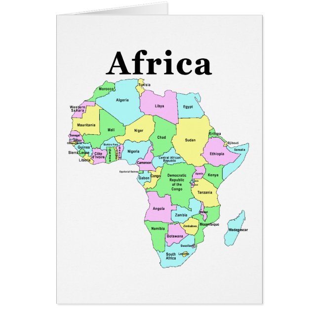 Africa - Political Map (Front)