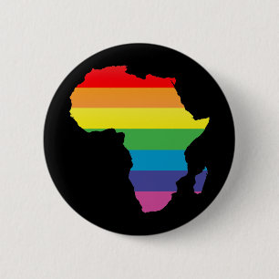 africa pride. 6 cm round badge