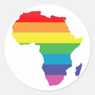 africa pride. classic round sticker