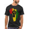 Africa Rasta Black Fist Dark Coloured T-Shirt