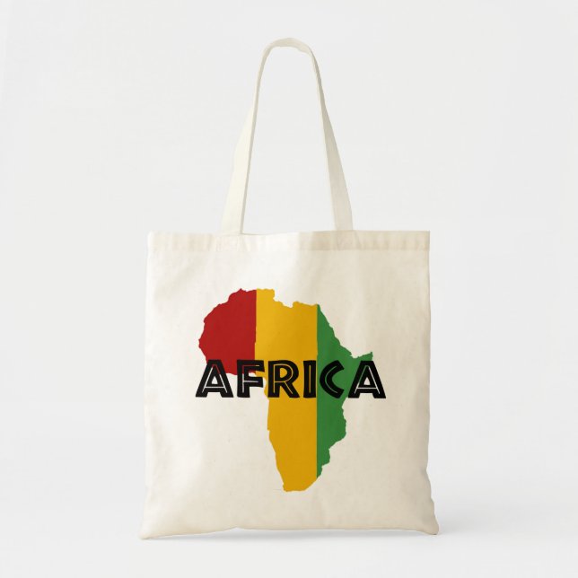 Africa Rasta Color Tote Bag (Front)