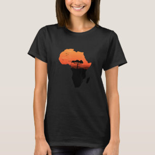 Africa Retro Vintage Map Kente African T-Shirt