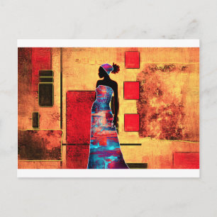 Africa retro vintage style gifts AF091 Postcard