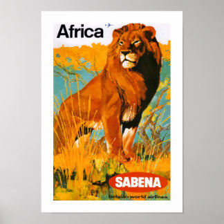 Africa ~ Sabena Poster