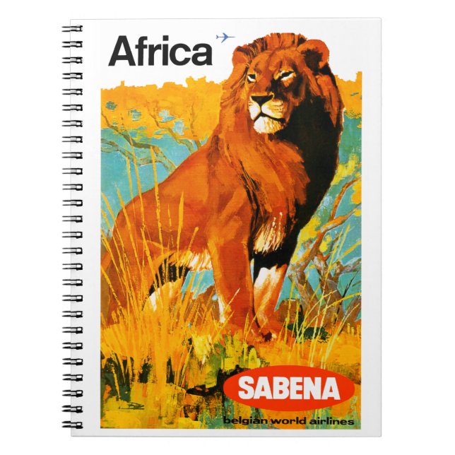 Africa ~ Sabena Spiral Notebook (Front)