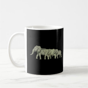 Africa Safari Animal Elephant Family Elephant Coffee Mug