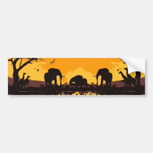 Africa safari Bumper Sticker