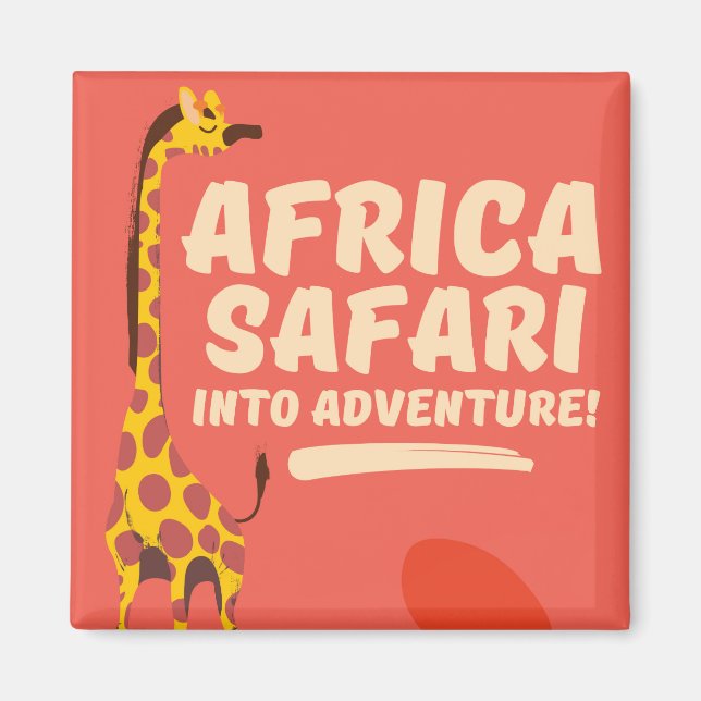 Africa Safari Into Adventure! Magnet (Front)