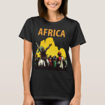 Africa Safari Sunset Vibrant Travel T-Shirt