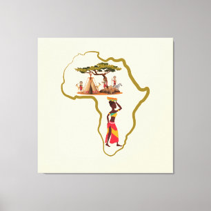 Africa safari  throw pillow canvas print