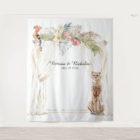 Africa Safari Wedding Photo Booth Backdrop