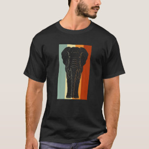Africa Savanna Safari Zoo Animal Kids Retro Elepha T-Shirt