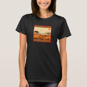 Africa Savannah Animals Landscape Belezma National T-Shirt