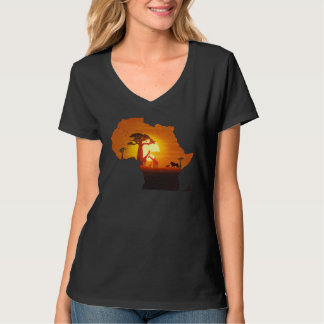 Africa Savannah Continent Lion African King Cradle T-Shirt