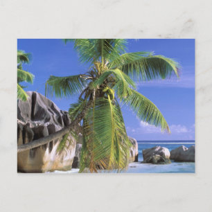 Africa, Seychelles, La Digue Island. Granite 2 Postcard