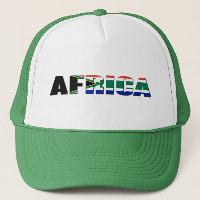 Africa Spirit Trendy Authentic Vibrant Heritage Trucker Hat (Front)