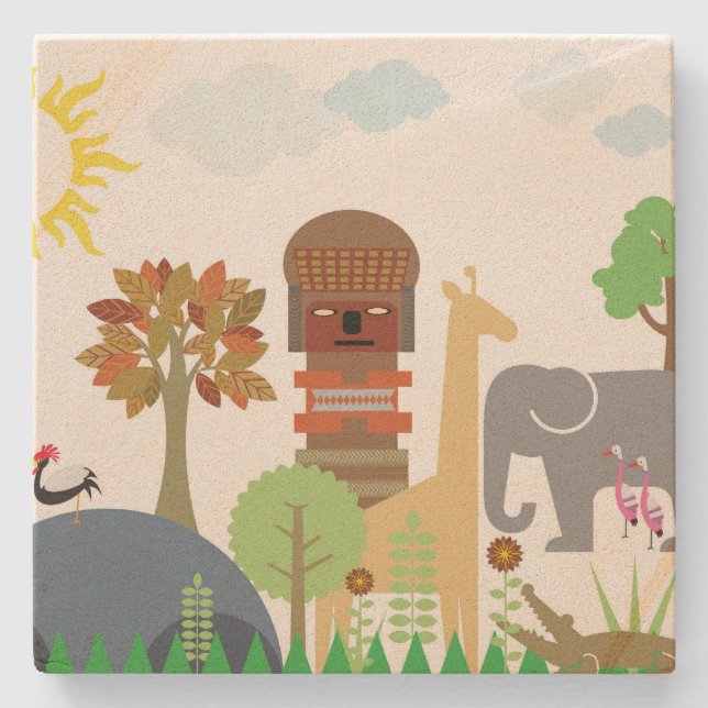 Africa Stone Coaster (Front)