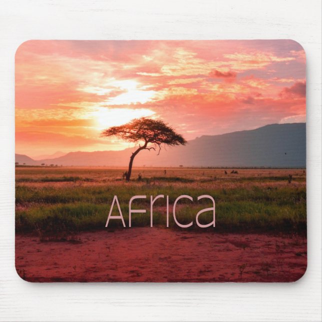 Africa Sunset African Mouse Pad (Front)