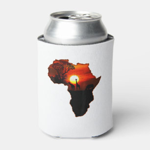 Africa T Shirt Map Of Africa Tee South African Sun Can Cooler