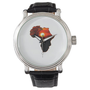 Africa T Shirt Map Of Africa Tee South African Sun Watch