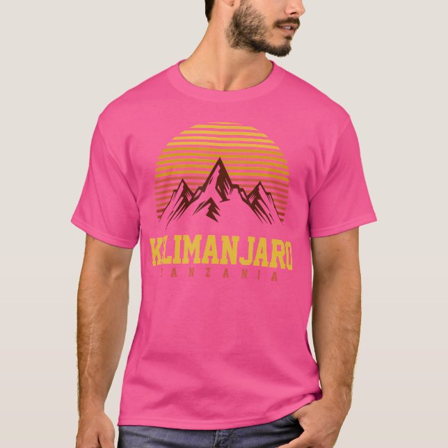 Africa Tanzania Kilimanjaro Mountain Hiking Mounta T-Shirt (Front)