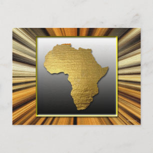 Africa The Land of Gold Postcard