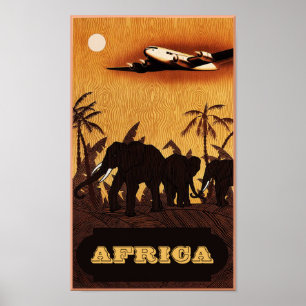 Africa travel poster