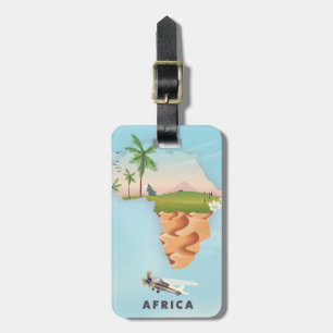 Africa Travel poster Luggage Tag