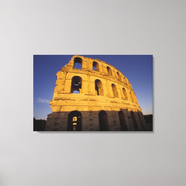 Africa, Tunisia, El Jem. Ruins of a Roman 3 Canvas Print (Front)
