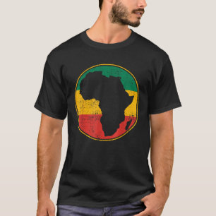 Africa Vintage Retro Map Tanzania Namibia Kenya T-Shirt