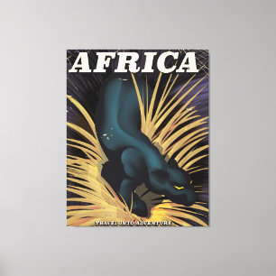 Africa vintage travel poster print