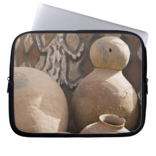 Africa, West Africa, Ghana, Sirigu. Handcrafted 2 Laptop Sleeve