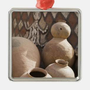 Africa, West Africa, Ghana, Sirigu. Handcrafted 2 Metal Tree Decoration