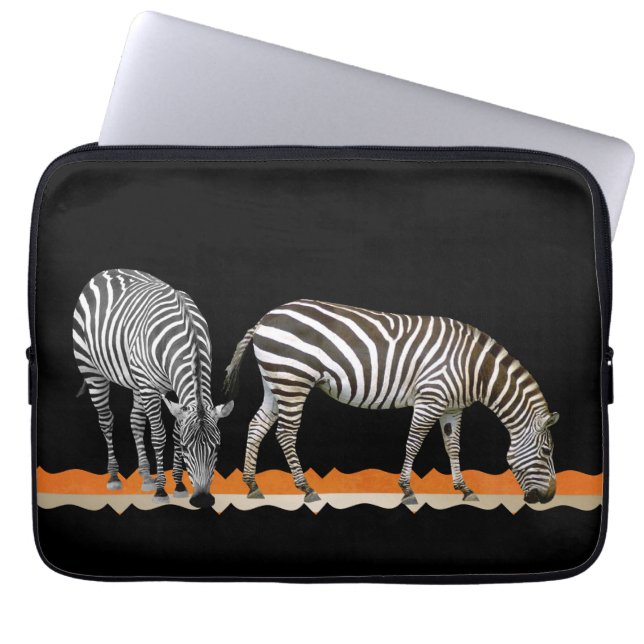 Africa Zebras Laptop Sleeve (Front)