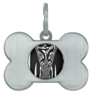 African Abstract Art Print Pet ID Tag